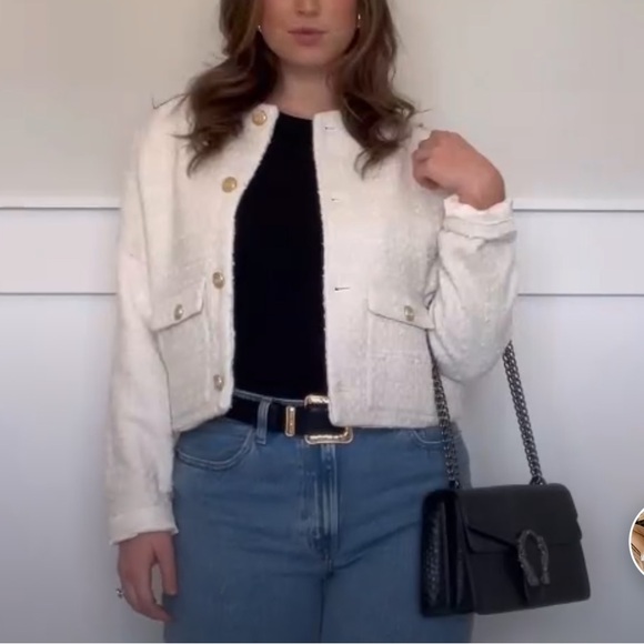 Abercrombie collarless tweed jacket - Picture 2 of 3